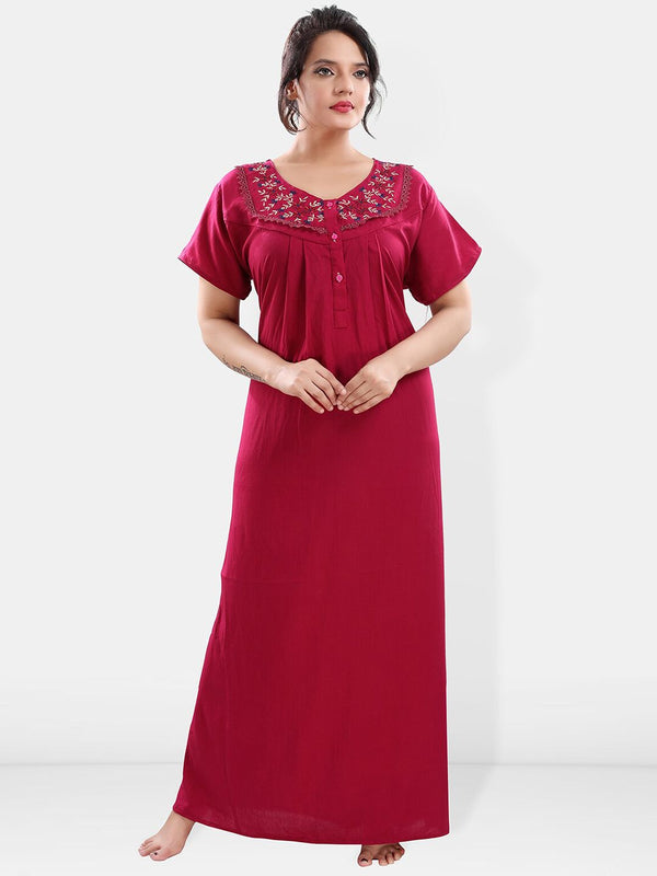 Be You V Neck Maxi Nightdress