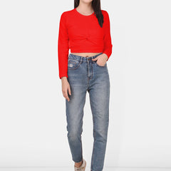 Be You Twisted Cotton Crop Top