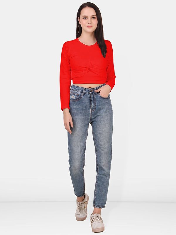 Be You Twisted Cotton Crop Top