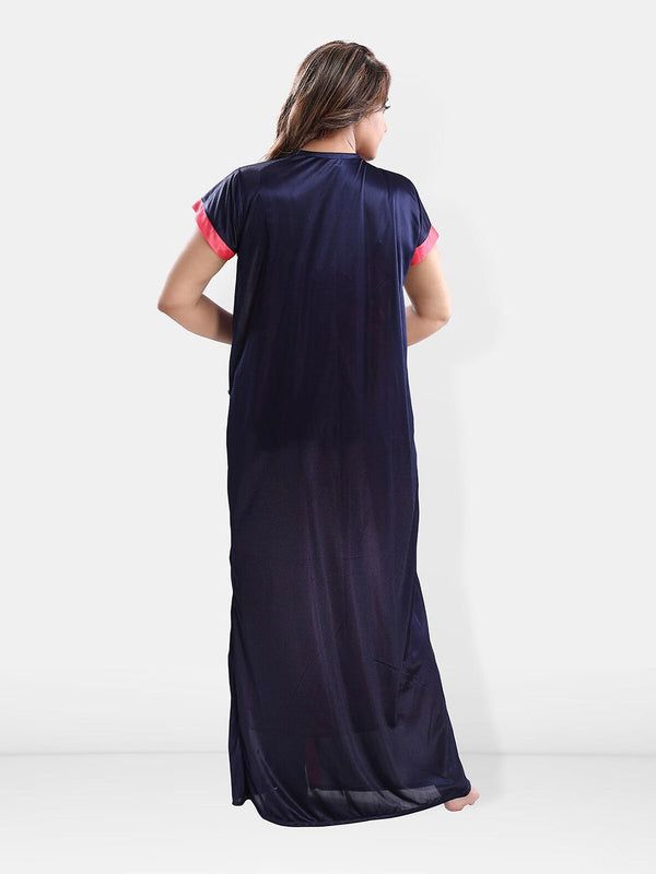Be You V-Neck Satin Maxi Nightdress with Robe