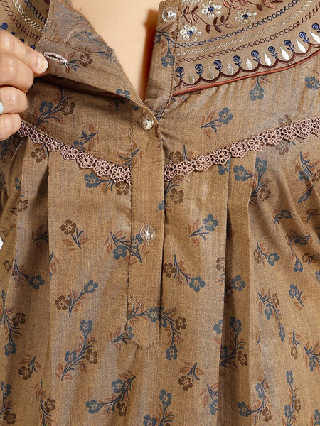 Be You Floral Printed Maxi Nightdress