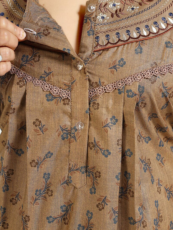Be You Floral Printed Maxi Nightdress