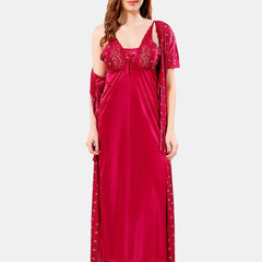 Be You Satin Maxi Nightdress With Robe