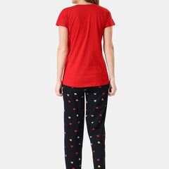 Be You Floral Printed Shirt And Pyjama Night Suit Set