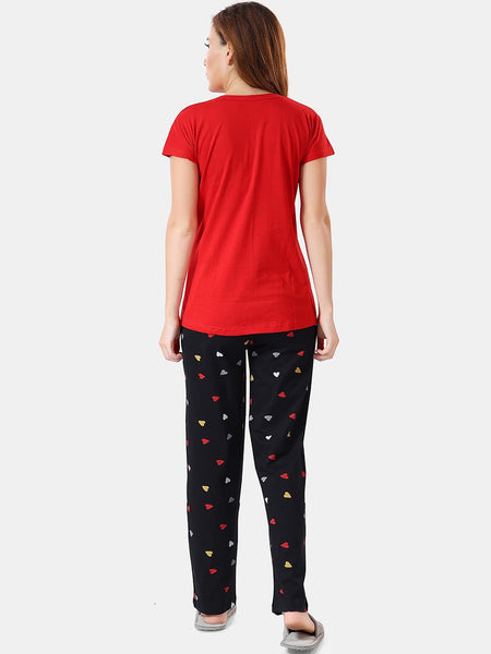 Be You Floral Printed Shirt And Pyjama Night Suit Set