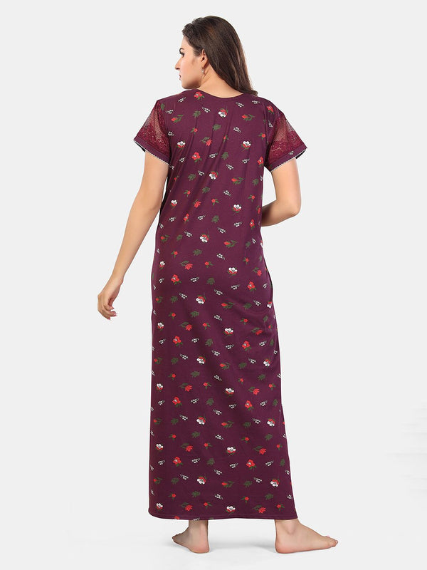 Be You Floral Printed Maxi Nightdress