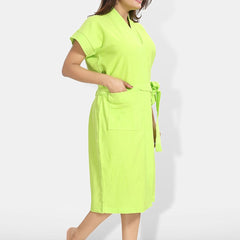 Be You Women Cotton Anti-bacterial Super Soft Bath Robe With Belt