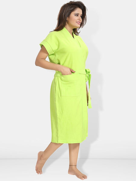 Be You Women Cotton Anti-bacterial Super Soft Bath Robe With Belt