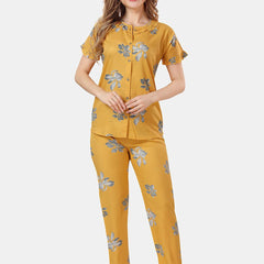 Be You Floral Printed Ruffles Night Suit