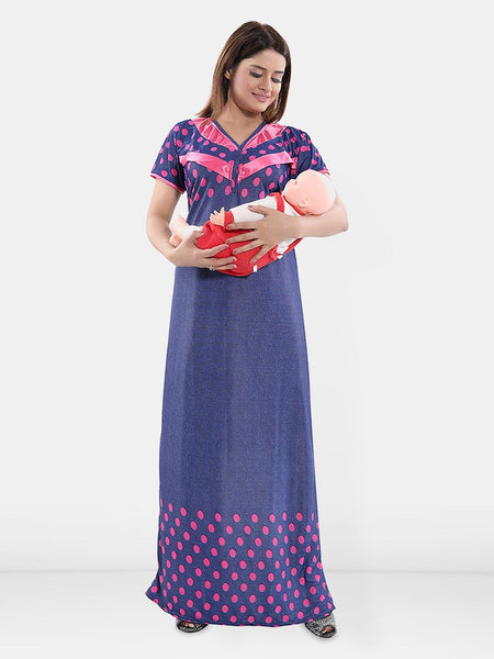 Be You Women Pack Of 2 Printed Maxi Nightdress
