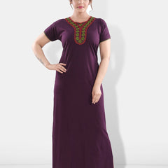 Be You Embroidered Maxi Nightdress