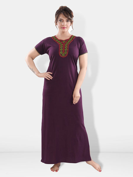 Be You Embroidered Maxi Nightdress