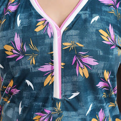 Be You Floral Printed Satin Maxi Nightdress