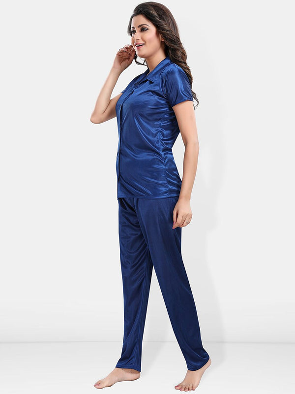 Be You Satin Shirt & Lounge Pant Night Suit