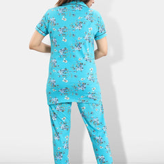 Be You Floral Printed Shirt & Pyjama Night suit