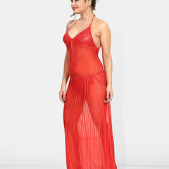 Be You Net Halter Neck Baby Doll with Briefs