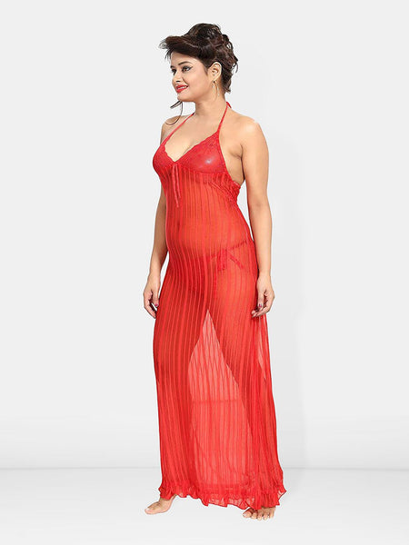 Be You Net Halter Neck Baby Doll with Briefs