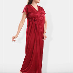 Be You Satin Maxi Nightdress with Robe