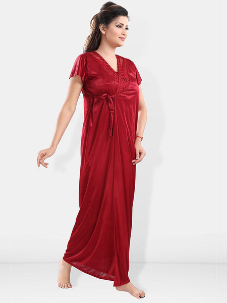 Be You Satin Maxi Nightdress with Robe