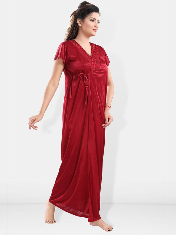 Be You Satin Maxi Nightdress with Robe