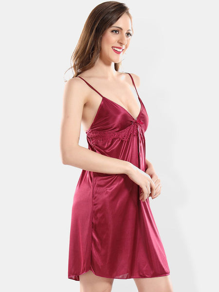 Be You Shoulder Straps Nightdress With Robe