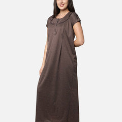 Be You Striped Maternity & Feeding Maxi Nightdress