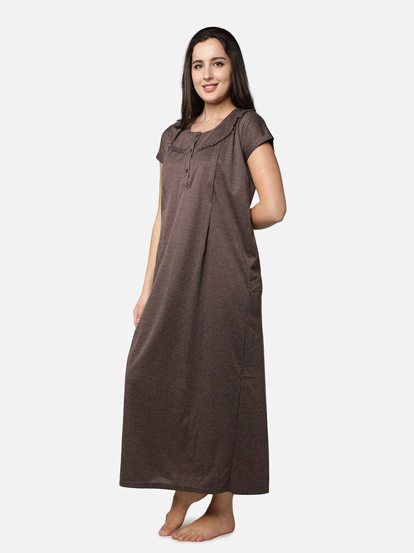 Be You Striped Maternity & Feeding Maxi Nightdress