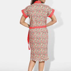 Be You Women Printed Cotton Anti-bacterial Super Soft Bath Robe With Belt