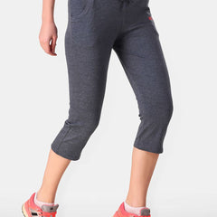 Be You Women Solid Cotton Three Fourth-Length Tights