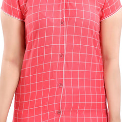 Be You Women Checked Night suit
