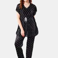 Be You Conversational Printed Satin Night Suit