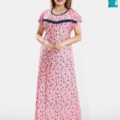 Be You Printed Satin Maternity Maxi Nightdress