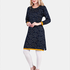 Be You Geometric Printed Maternity Straight Kurta