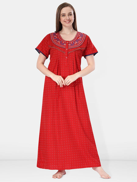 Be You Embroidered Maxi Nightdress