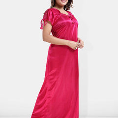 Be You V-Neck Satin Maxi Nightdress