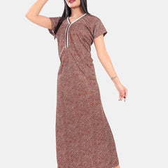 Be You Abstract Printed Maxi Nightdress