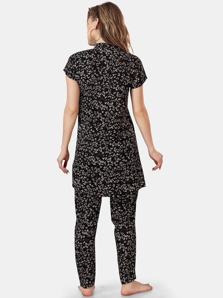 Be You Floral Printed Night Suit