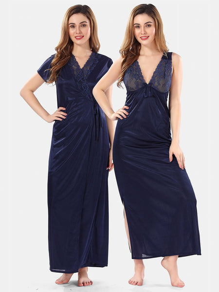Be You Satin Maxi Nightdress With Robe