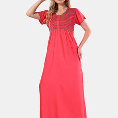Be You Round Neck Maxi Nightdress