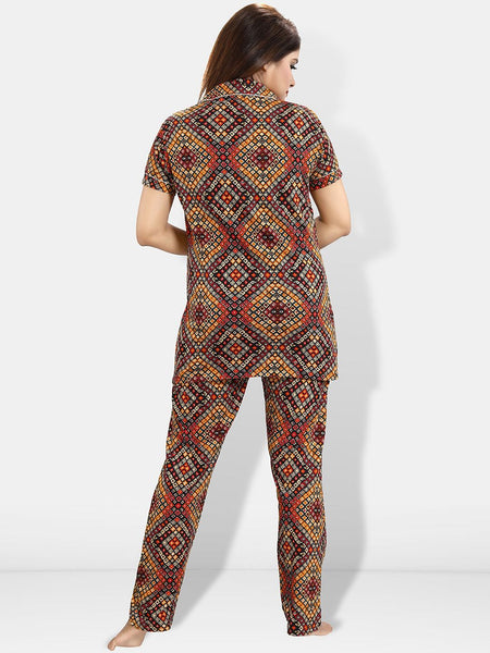 Be You Printed Shirt & Pyjama