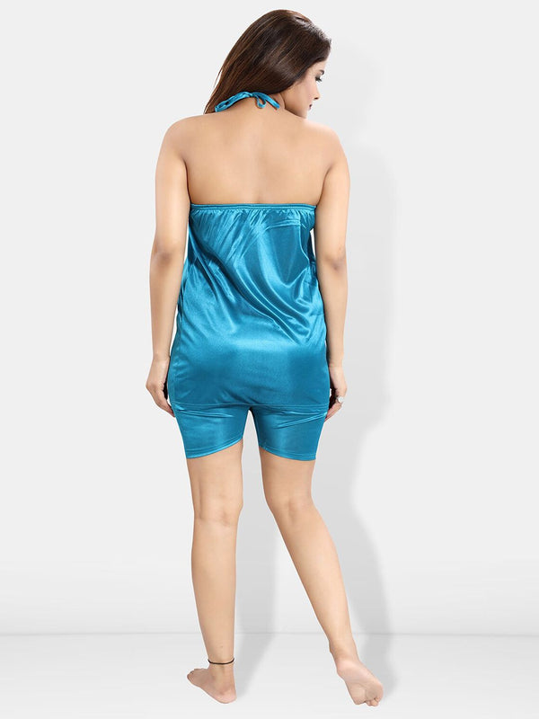 Be You 6 Piece Satin Maxi Nightdress