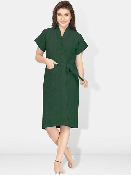 Be You Women Cotton Anti-bacterial Super Soft Bath Robe With Belt