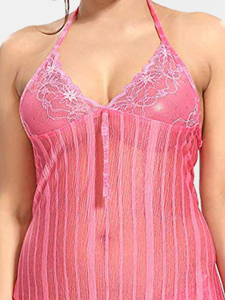Be You Net Halter Neck Baby Doll