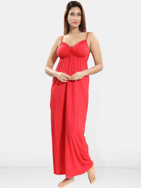 Be You Shoulder Straps Cotton Maxi Nightdress