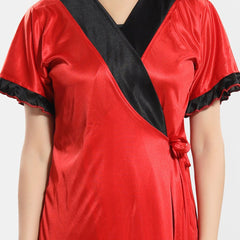 Be You Satin Maxi Wrap Nightdress