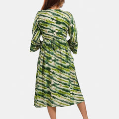 Be You Abstract Printed A Line Maternity Dress