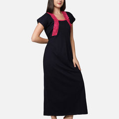 Be You Women Pack Of 2 Striped Maxi Nightdress