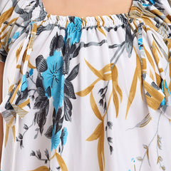 Be You Floral Printed Satin Maxi Everyday Nightdress