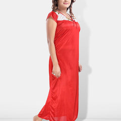 Be You Floral Printed Satin Maxi Nightdress with Robe