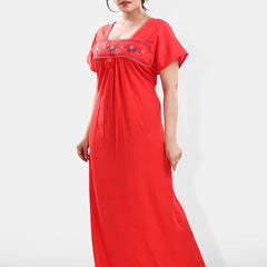 Be You Floral Embroidered Maxi Nightdress